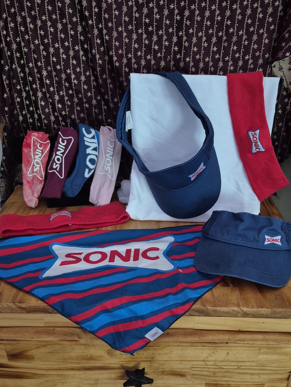Sonic Visors, Headbands, And Kerchief
